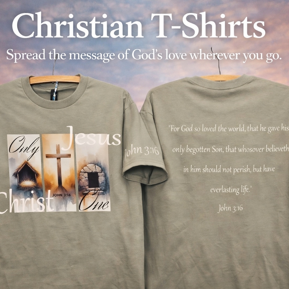 Christian T-Shirts Men's Olive Shirt